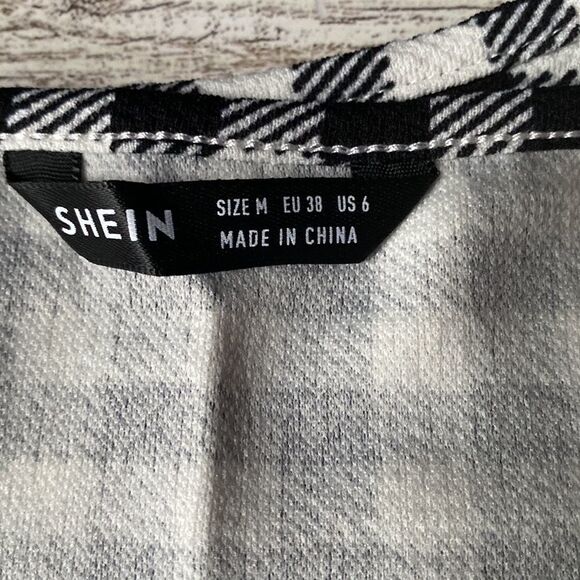 Gingham, Body Con, Mini Skirt Jumper - Picture 7 of 13